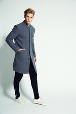 Thompson  Double Panel Felt Wool Overcoat