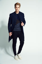 Thompson  Double Panel Felt Wool Overcoat