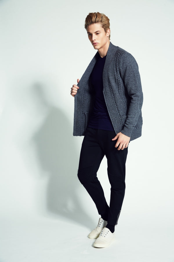 Reno  Cable Zip Cardigan