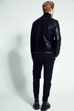 Jaxton Leather Bomber Jacket