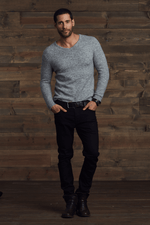 Gavin Fuzzy V-Neck Sweater