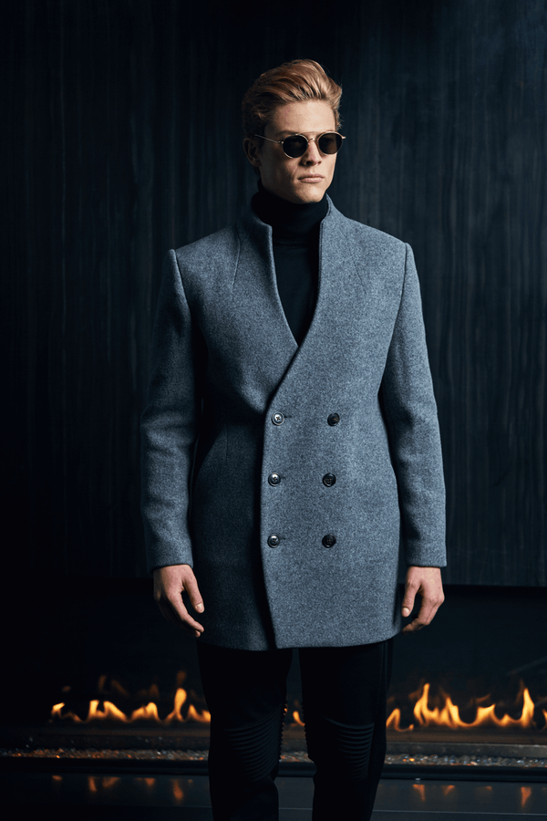 Nil Double Breasted Peacoat