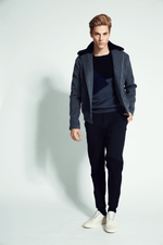 Pine  Intarsia Square Neck Pullover